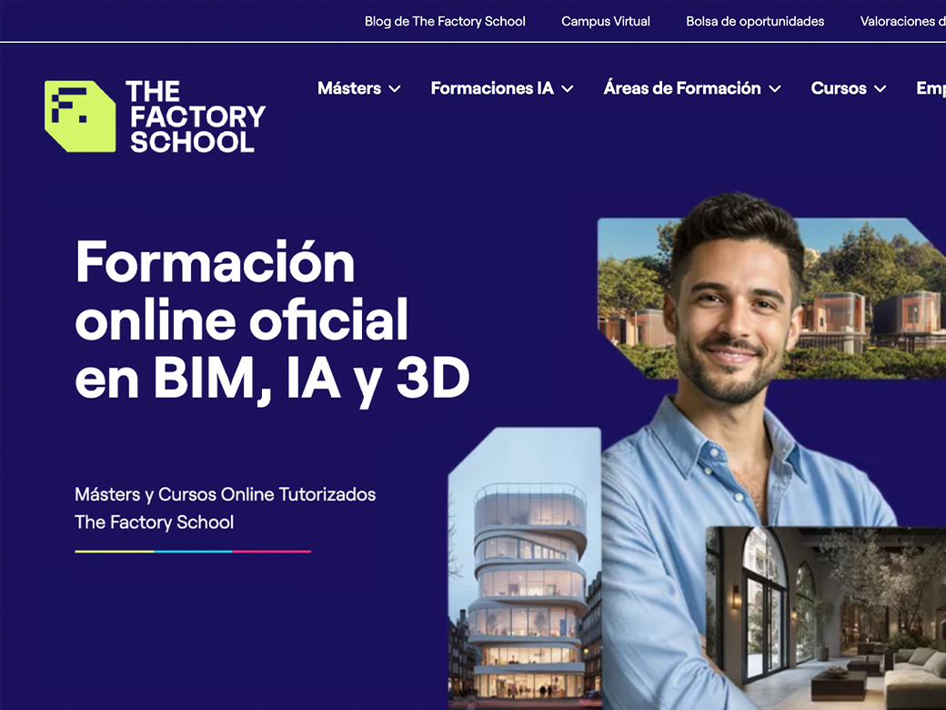 Desarrollo web para una escuela online de formación BIM