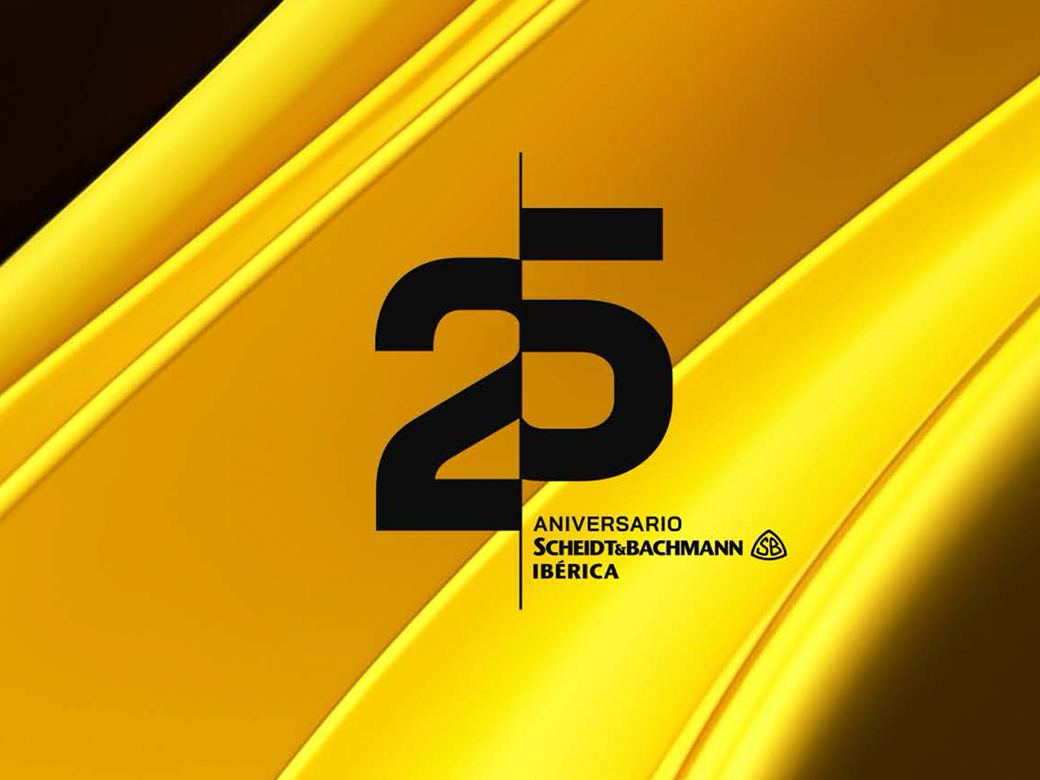 Logotipo del 25 aniversario para una empresa de sistemas de aparcamiento