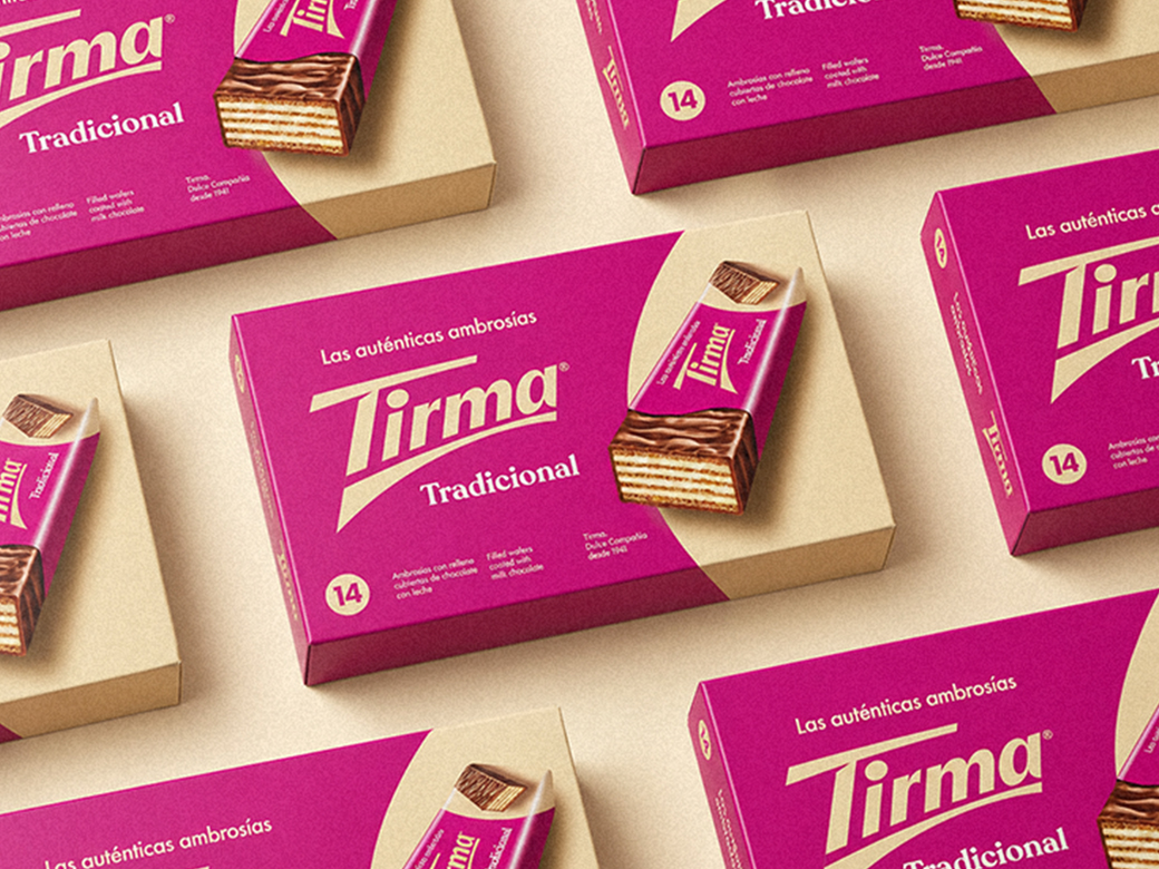 Rebranding y packaging para una marca de alimentación de chocolate, café y galletas