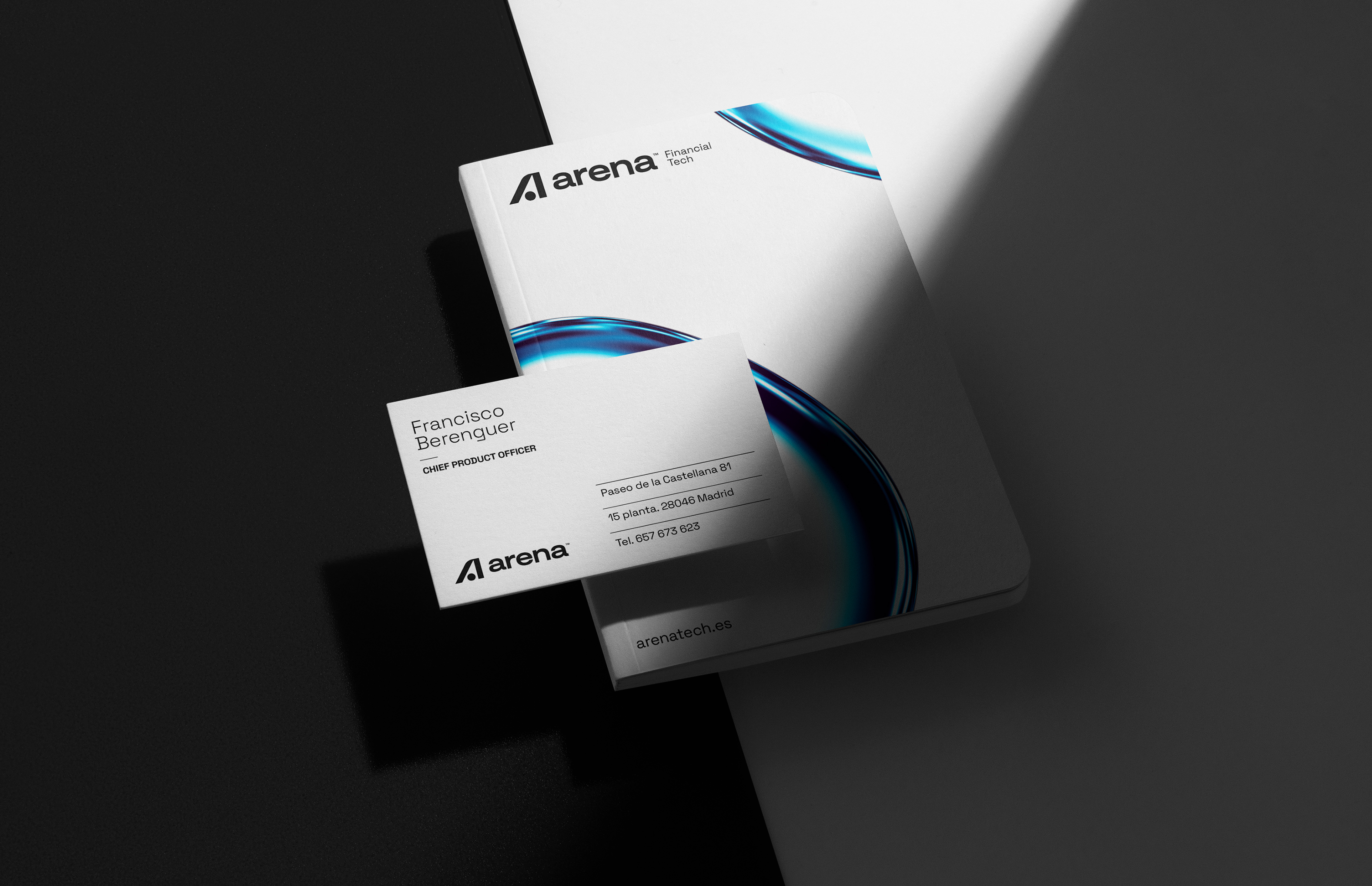 Arena Financial Tech — identidad corporativa para consultora del sector financiero