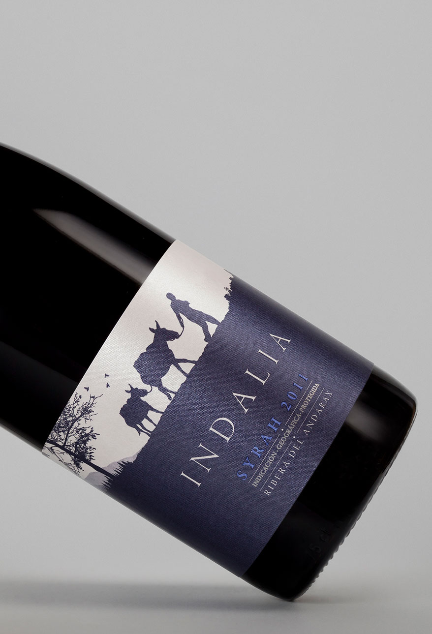 Vino Indalia. Diseño de etiqueta, packaging por JohnAppleman® Madrid.