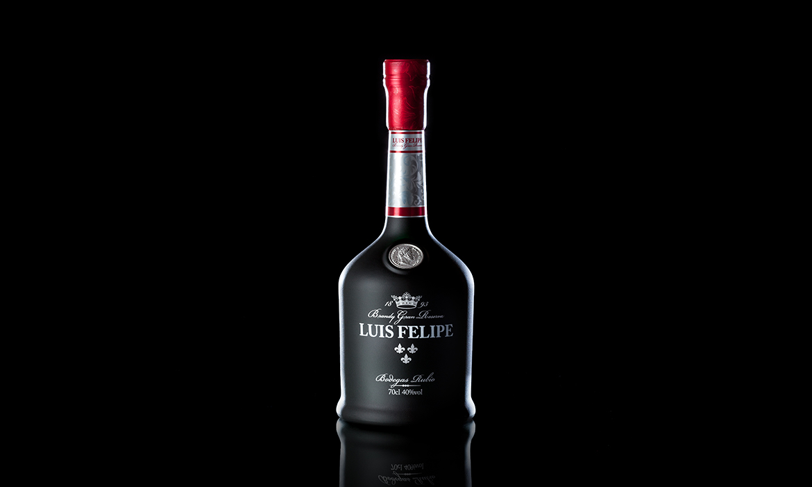 Diseño del packaging del brandy LUIS FELIPE. madrid.