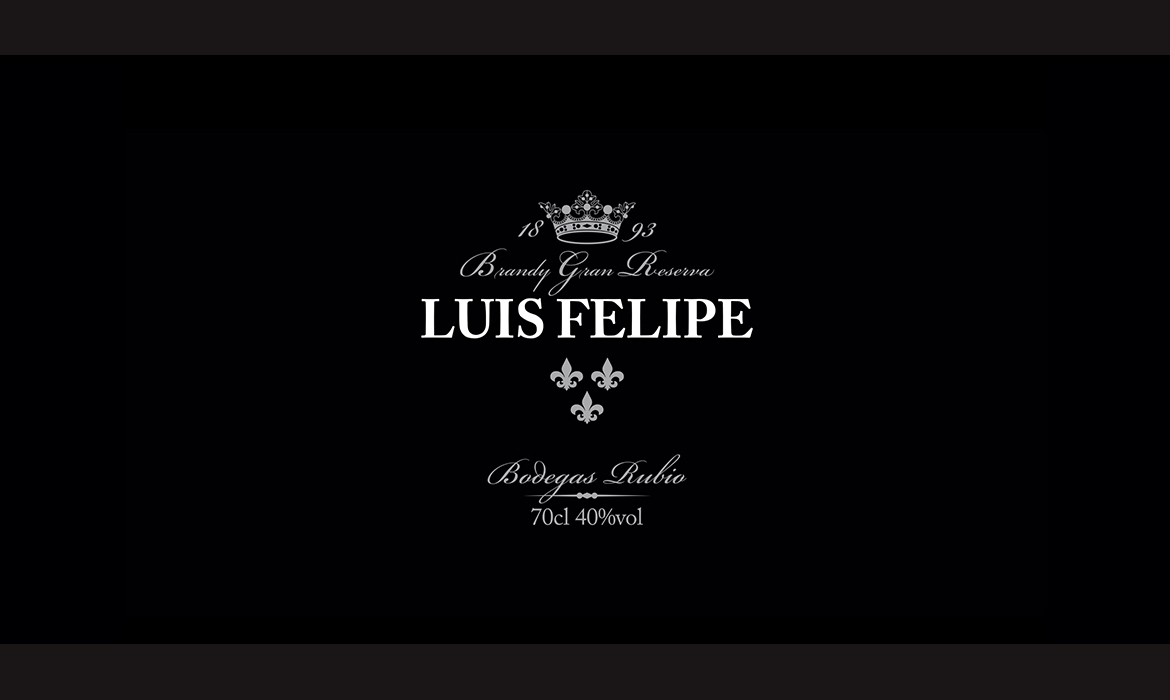 Diseño del logotipo deL brandy LUIS FELIPE.
